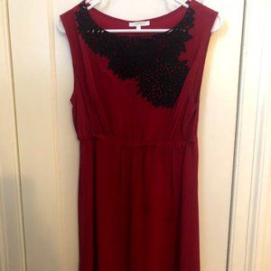Red cut-out holiday dress